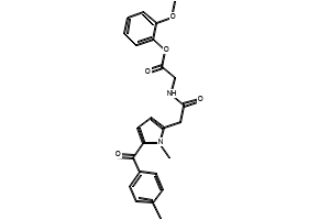 Amtolmetin guacil structure, CAS 87344-06-7