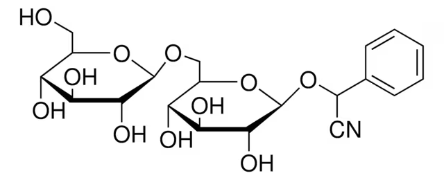 Amygdalin structure, CAS 29883-15-6