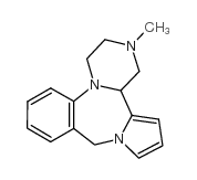 Aptazapine structure, CAS 71576-40-4
