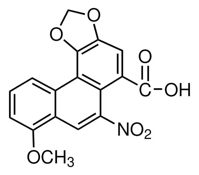 Aristolochic acid structure, CAS 313-67-7
