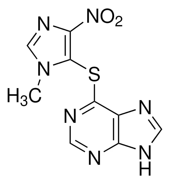 Azathioprine structure, CAS 446-86-6