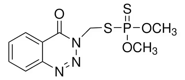 Azinphos-methyl structure, CAS 86-50-0
