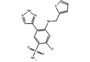 Azosemide structure, CAS 27589-33-9