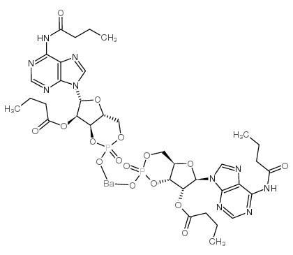 Barium dibutyacyladenosine cyclphosphate structure, CAS 18837-96-2