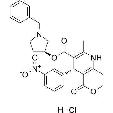 Barnidipine Hydrochloride structure, CAS 104757-53-1