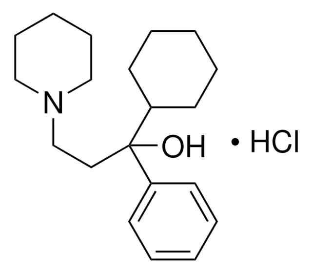 Benzhexol hydrochloride structure, CAS 52-49-3