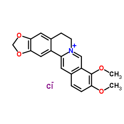 Berberin hydrochloride structure, CAS 141433-60-5