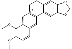 Berberine structure, CAS 2086-83-1