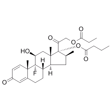 Betamethasone butyrate propionate structure, CAS 5534-02-1