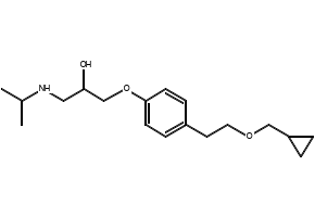 Betaxolol structure, CAS 63659-18-7