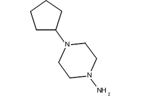 1-Amino-4-cyclopentylpiperazine structure, CAS 61379-64-4