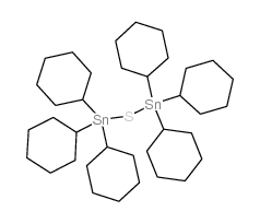 Bis(tricyclohexyltin) sulfide structure, CAS 13121-76-1