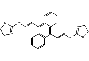 Bisantrene structure, CAS 78186-34-2