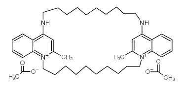 Bisdequalinium diacetate structure, CAS 3785-44-2