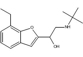 Bufuralol structure, CAS 54340-62-4