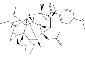 Bulleyaconitine A structure, CAS 107668-79-1