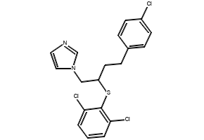 Butoconazole structure, CAS 64872-76-0
