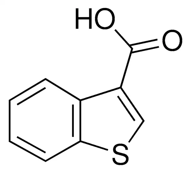 1-Benzothiophene-3-carboxylic acid structure, CAS 5381-25-9