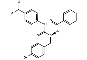 Bz-Tyr-4-Abz-OH structure, CAS 37106-97-1