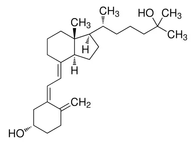 Calcifediol structure, CAS 19356-17-3