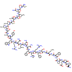 Calcitonin,porcine structure, CAS 12321-44-7