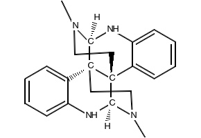 Calycanthine structure, CAS 595-05-1