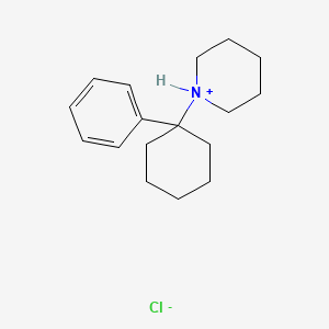 Phencyclidine hydrochloride structure, CAS 956-90-1