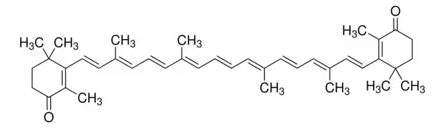 Canthaxanthin structure, CAS 514-78-3