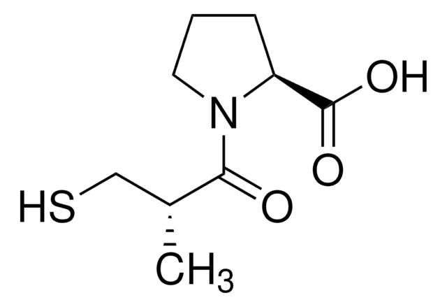 Captopril structure, CAS 62571-86-2