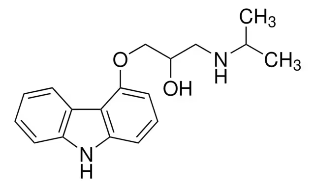 Carazolol structure, CAS 57775-29-8