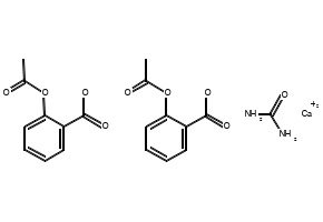 Carbasalate calcium structure, CAS 5749-67-7