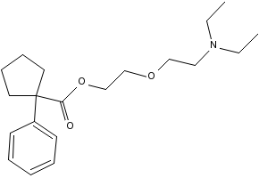 CarBetapentane structure, CAS 77-23-6