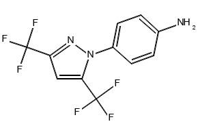 1-Benzoyl-3,5-bis(trifluoromethyl)pyrazole structure, CAS 134947-25-4