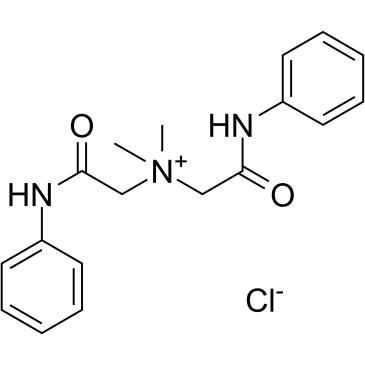 Carcainium chloride structure, CAS 1042-42-8