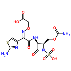 Carumonam structure, CAS 87638-04-8