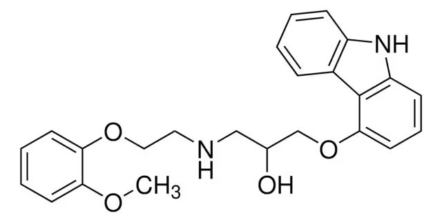 Carvedilol structure, CAS 72956-09-3