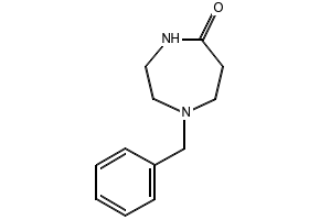 1-Benzyl-1,4-diazepan-5-one structure, CAS 55186-89-5