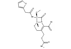 Cefoxitin structure, CAS 35607-66-0