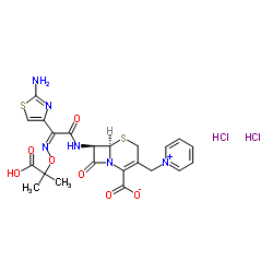 Ceftazidime dihydrochloride structure, CAS 73547-70-3