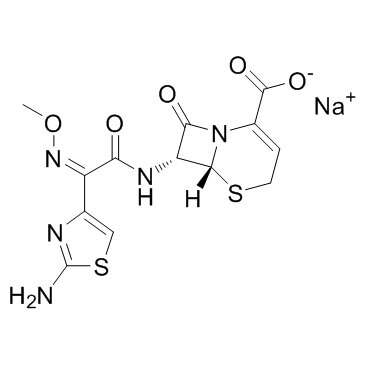 Ceftizoxime sodium structure, CAS 68401-82-1