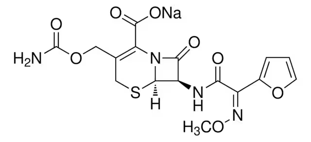 Cefuroxime sodium structure, CAS 56238-63-2