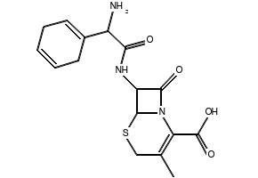 Cephradine structure, CAS 38821-53-3