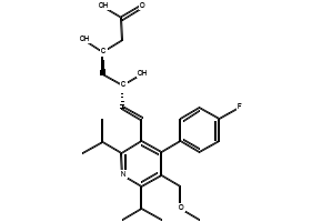 Cerivastatin structure, CAS 145599-86-6