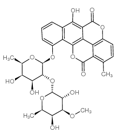 Chartreusin structure, CAS 6377-18-0