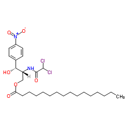 Chloramphenicol palmitate structure, CAS 530-43-8
