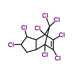 Chlordane structure, CAS 57-74-9