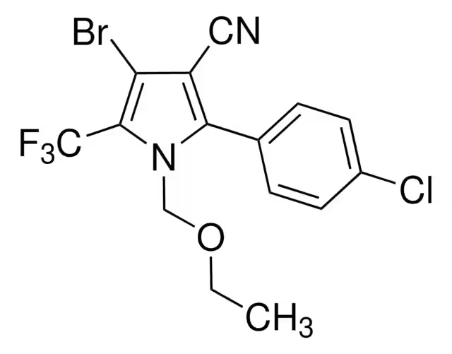Chlorfenapyr structure, CAS 122453-73-0