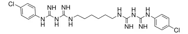 Chlorhexidine structure, CAS 55-56-1
