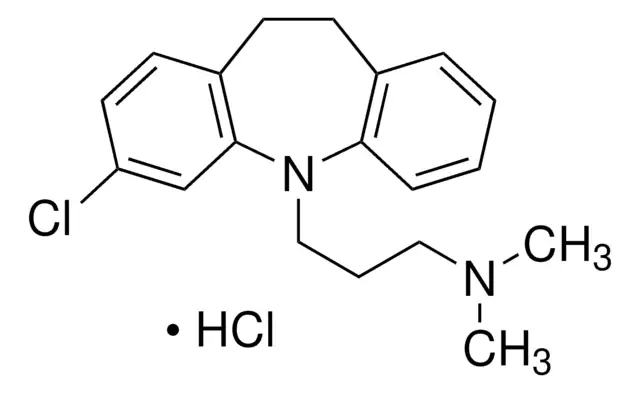 Chlorimipramine Hydrochlorideï¼3-(3-chloro-10,11-dihydro-5H-dibenzo[b,f]azepin-5-yl)-N,N-dimethylpropan-1-amine hydrochloride structure, CAS 17321-77-6