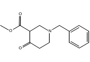 1-Benzyl-3-methoxycarbonyl-4-piperidone structure, CAS 57611-47-9